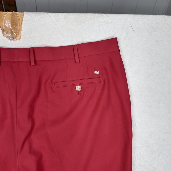Peter Millar Crown Sport Shorts Mens 44 Red Performance Golf Casual Polyester - Picture 10 of 10